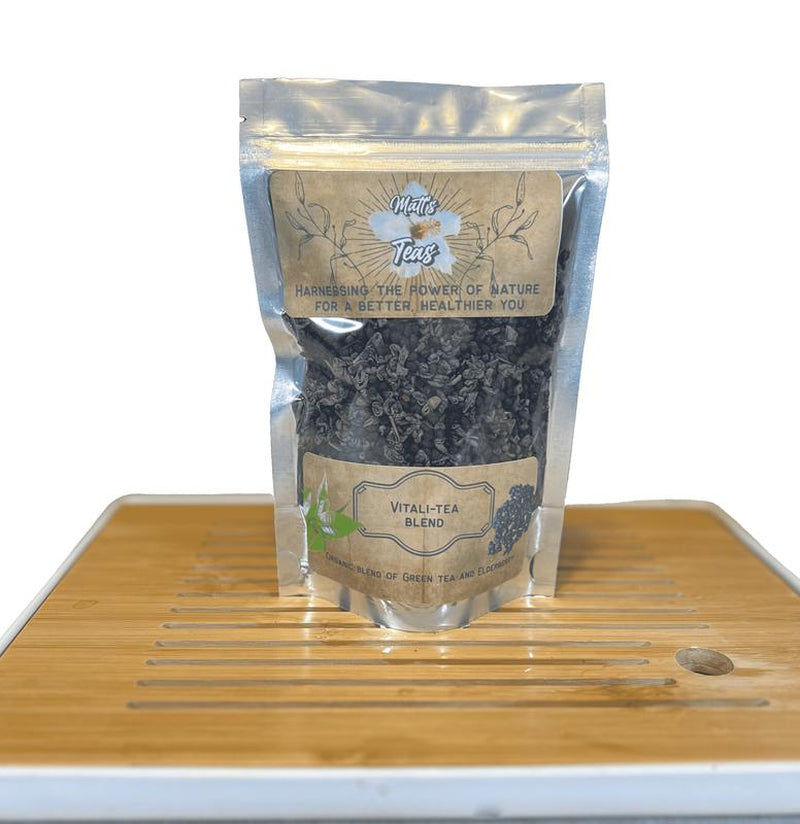 Green Tea and Elderberry Loose Leaf Herbal Tea