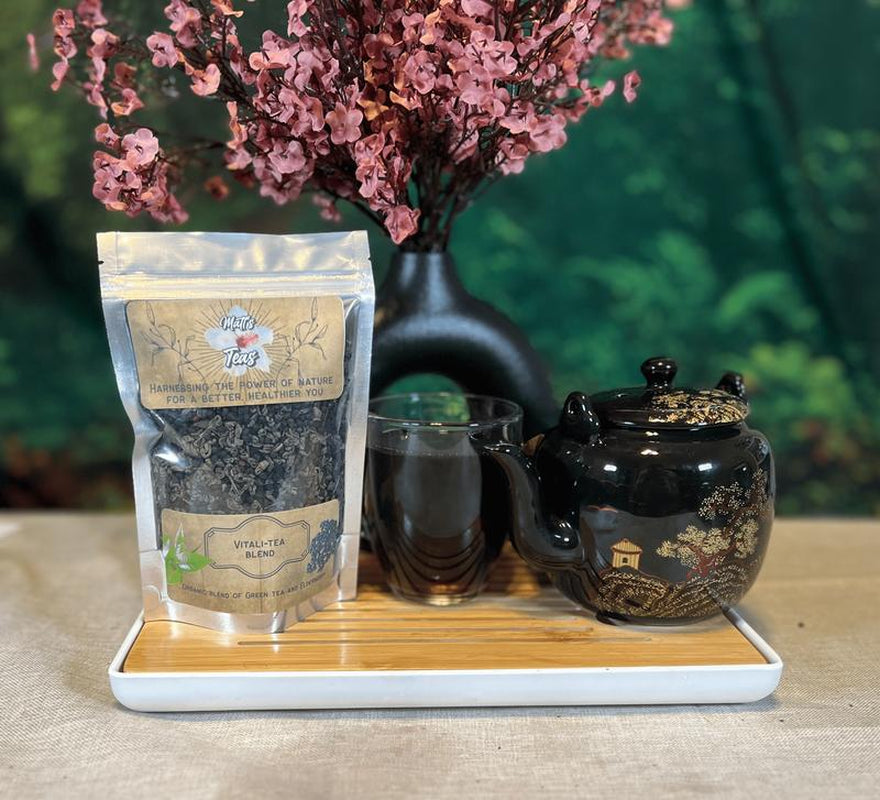 Green Tea and Elderberry Loose Leaf Herbal Tea