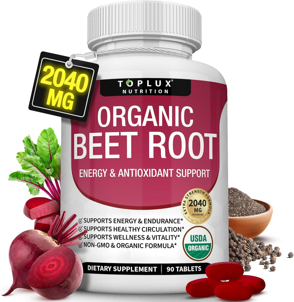 Organic Beet Root Powder Tablets