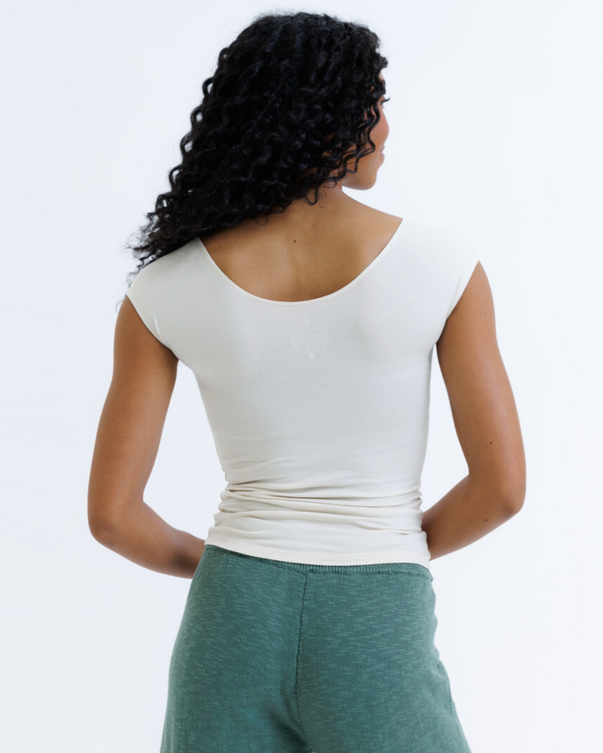 Downeast Essential Fitted Scoop-Neck Layering Tee