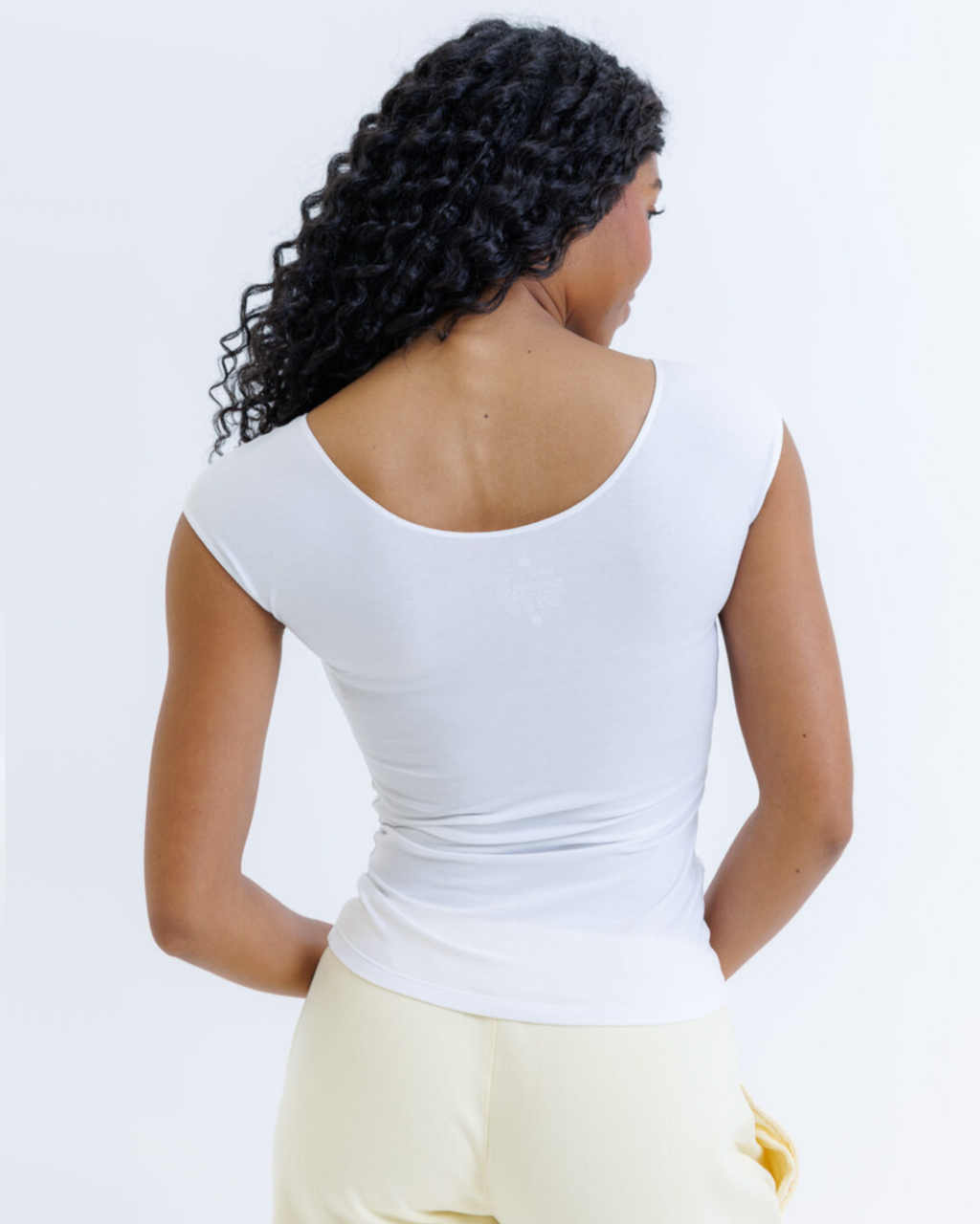 Downeast Essential Fitted Scoop-Neck Layering Tee