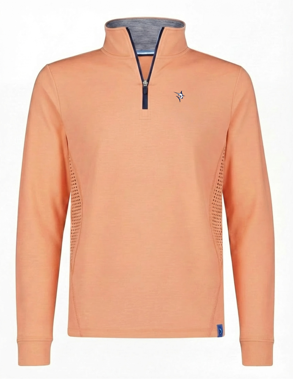 Monterey Lightweight Stretch Quarter Zip – Papaya