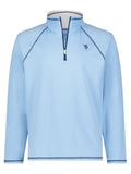 New Harbor Quarter Zip Pullover  Pale Blue