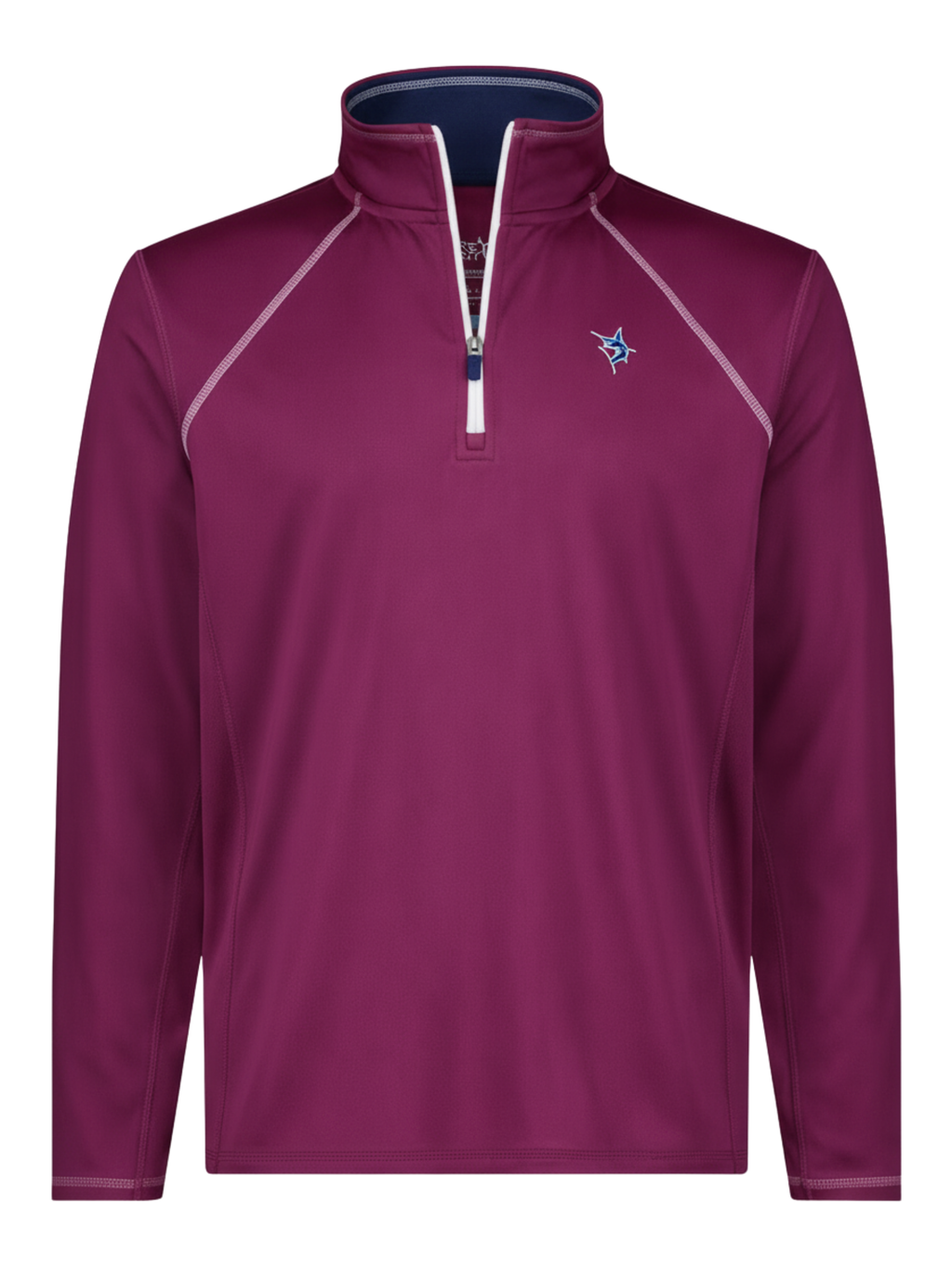 New Harbor Stretch Quarter Zip Pullover – Plum