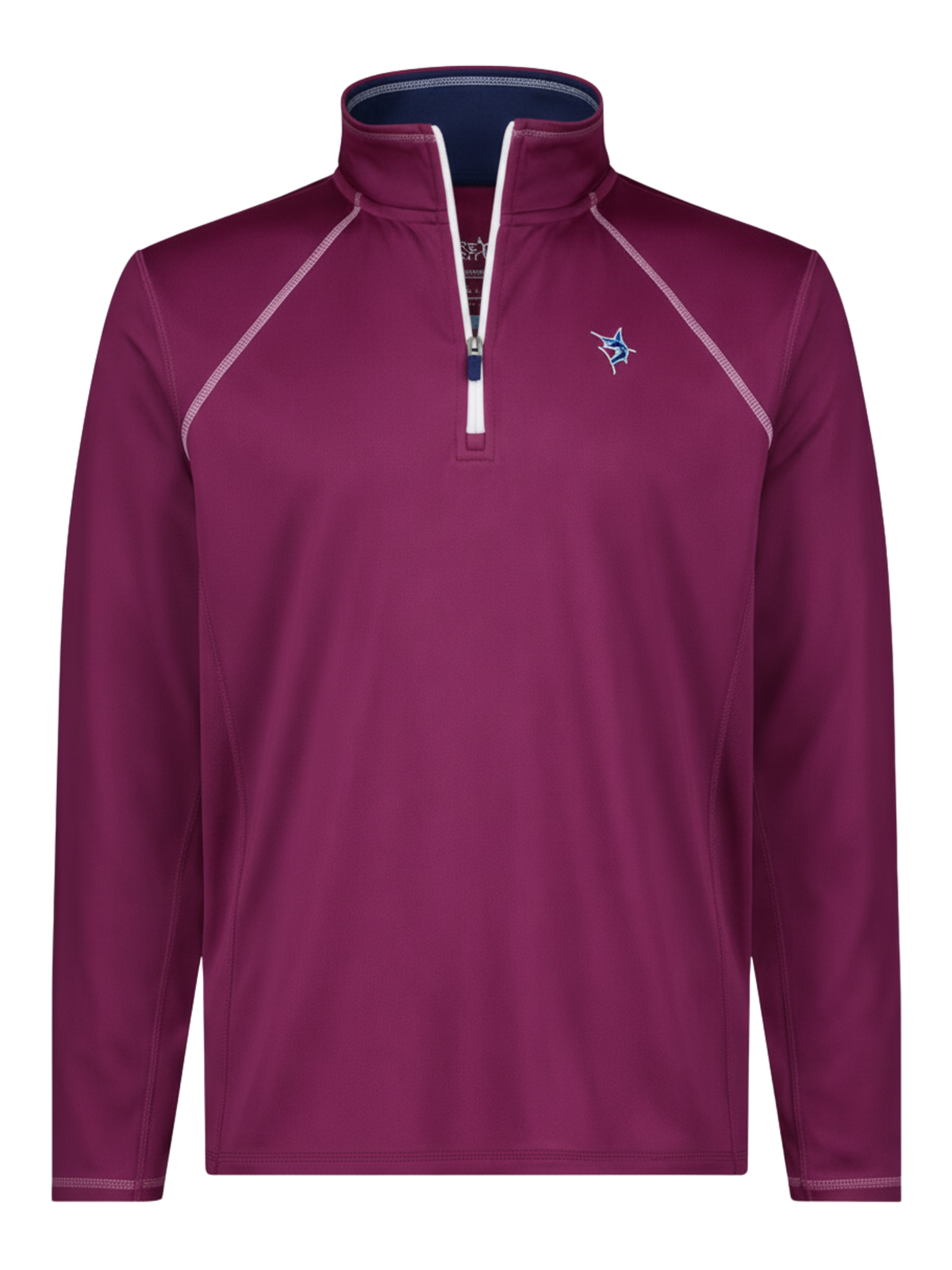 New Harbor Stretch Quarter Zip Pullover – Plum