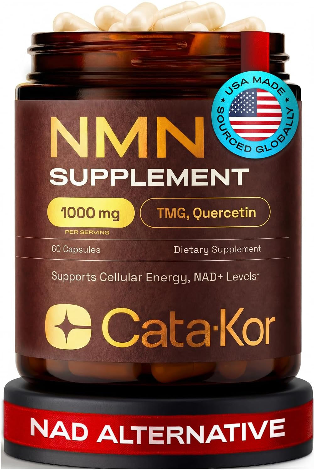 NMN Supplement – 4-In-1 NAD Supplement with Quercetin