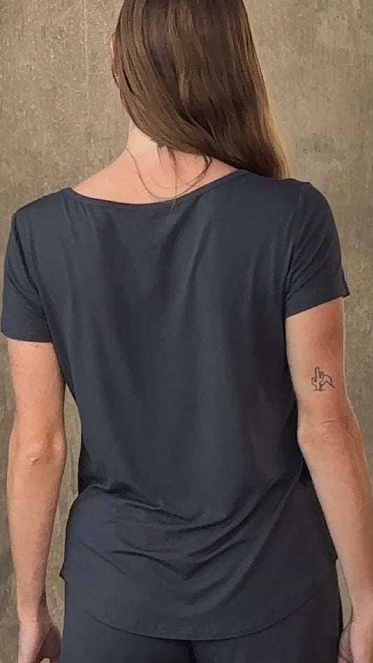 Women's Bamboo Viscose Lounge Set – T-Shirt & Shorts
